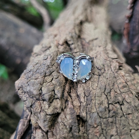 Jewelry - 2 for $14! Silver Gem Ring NWOT